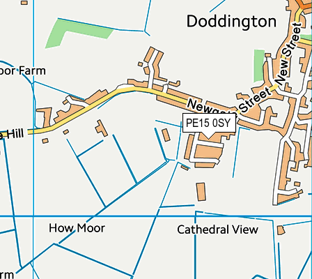 PE15 0SY map - OS VectorMap District (Ordnance Survey)