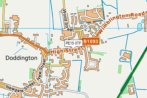 PE15 0TF map - OS VectorMap District (Ordnance Survey)
