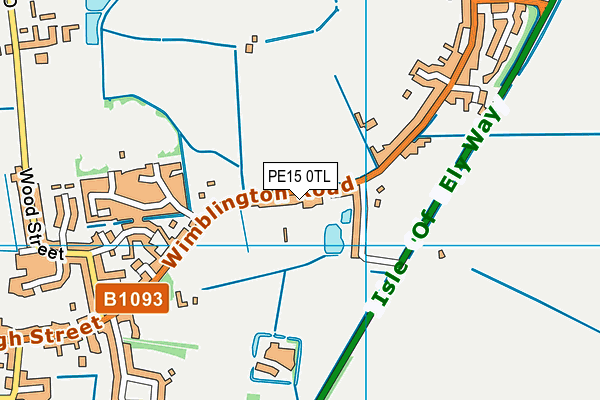 PE15 0TL map - OS VectorMap District (Ordnance Survey)