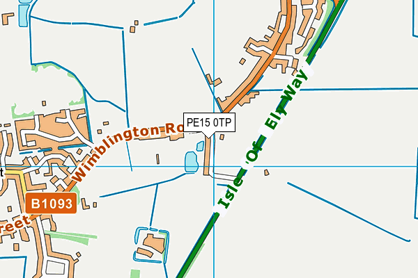 PE15 0TP map - OS VectorMap District (Ordnance Survey)