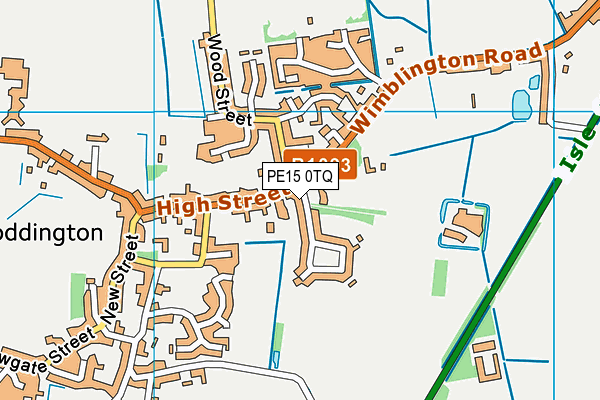 PE15 0TQ map - OS VectorMap District (Ordnance Survey)