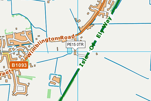 PE15 0TR map - OS VectorMap District (Ordnance Survey)