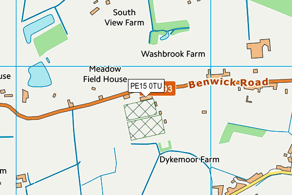 PE15 0TU map - OS VectorMap District (Ordnance Survey)
