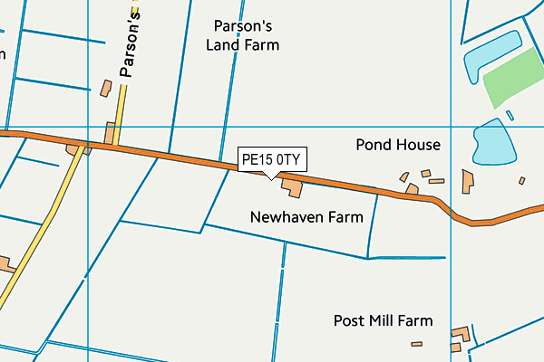 PE15 0TY map - OS VectorMap District (Ordnance Survey)