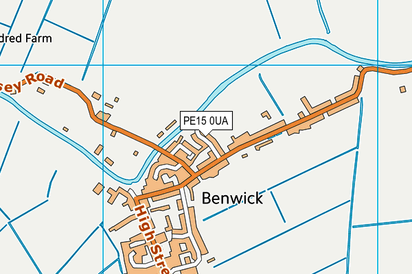 PE15 0UA map - OS VectorMap District (Ordnance Survey)