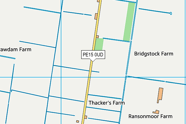 PE15 0UD map - OS VectorMap District (Ordnance Survey)