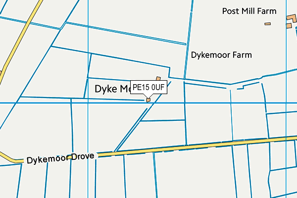 PE15 0UF map - OS VectorMap District (Ordnance Survey)