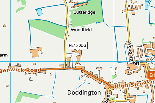 PE15 0UG map - OS VectorMap District (Ordnance Survey)