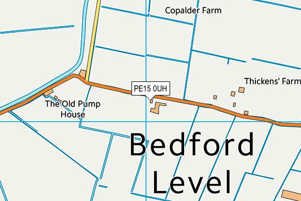 PE15 0UH map - OS VectorMap District (Ordnance Survey)