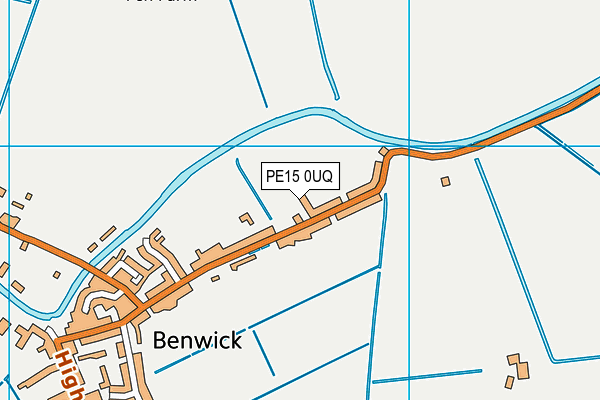 PE15 0UQ map - OS VectorMap District (Ordnance Survey)