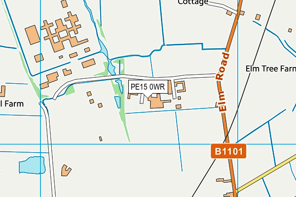 PE15 0WR map - OS VectorMap District (Ordnance Survey)