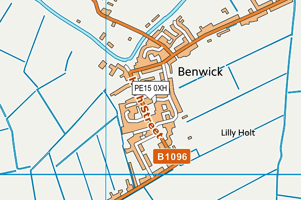 PE15 0XH map - OS VectorMap District (Ordnance Survey)