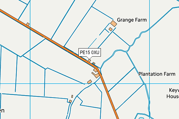PE15 0XU map - OS VectorMap District (Ordnance Survey)