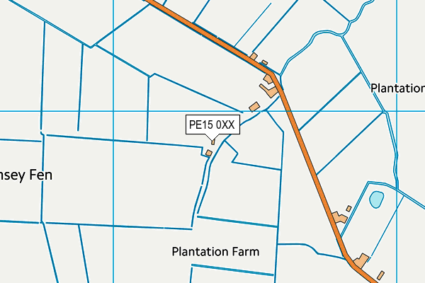 PE15 0XX map - OS VectorMap District (Ordnance Survey)