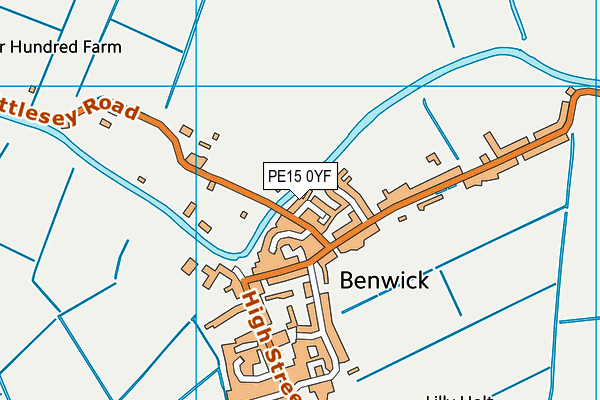PE15 0YF map - OS VectorMap District (Ordnance Survey)