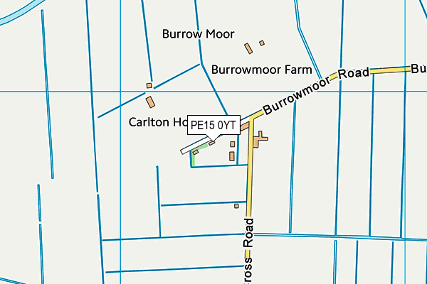 PE15 0YT map - OS VectorMap District (Ordnance Survey)