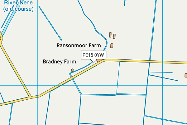 PE15 0YW map - OS VectorMap District (Ordnance Survey)