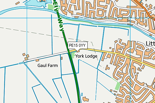 PE15 0YY map - OS VectorMap District (Ordnance Survey)