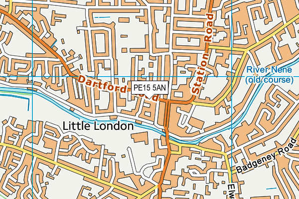 PE15 5AN map - OS VectorMap District (Ordnance Survey)