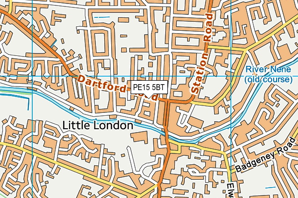 PE15 5BT map - OS VectorMap District (Ordnance Survey)