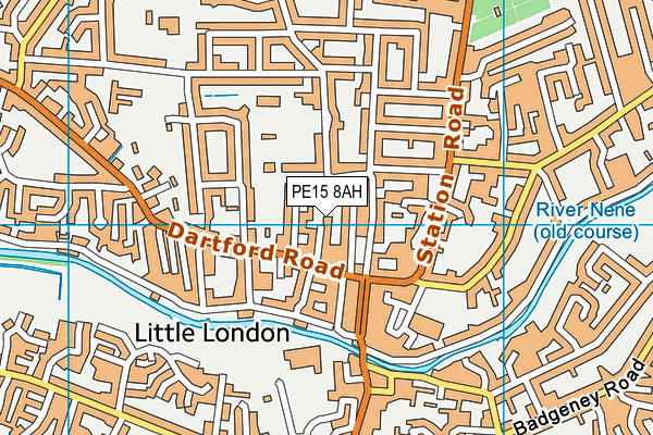 PE15 8AH map - OS VectorMap District (Ordnance Survey)