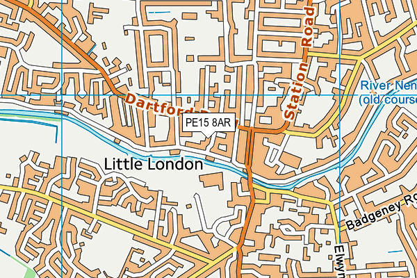 PE15 8AR map - OS VectorMap District (Ordnance Survey)