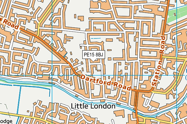 PE15 8BJ map - OS VectorMap District (Ordnance Survey)