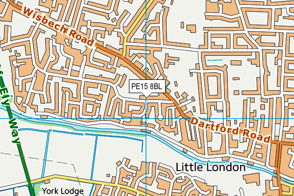 PE15 8BL map - OS VectorMap District (Ordnance Survey)