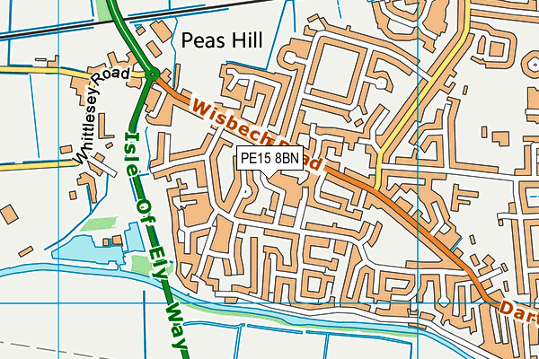 PE15 8BN map - OS VectorMap District (Ordnance Survey)