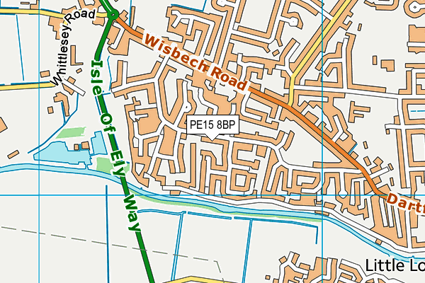 PE15 8BP map - OS VectorMap District (Ordnance Survey)