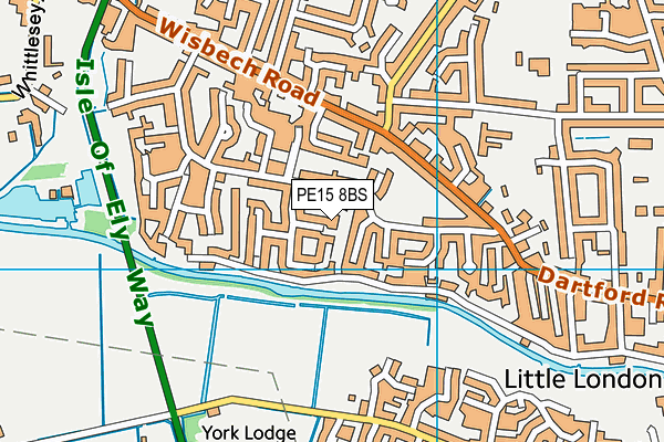 PE15 8BS map - OS VectorMap District (Ordnance Survey)