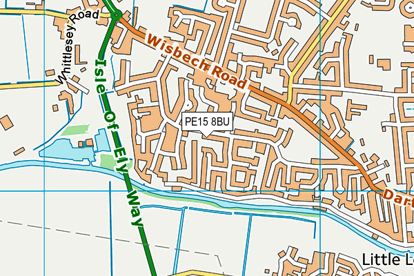 PE15 8BU map - OS VectorMap District (Ordnance Survey)