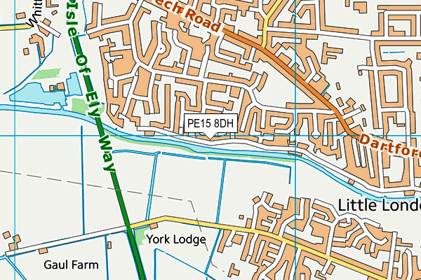 PE15 8DH map - OS VectorMap District (Ordnance Survey)