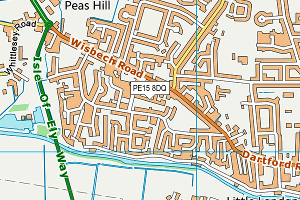 PE15 8DQ map - OS VectorMap District (Ordnance Survey)