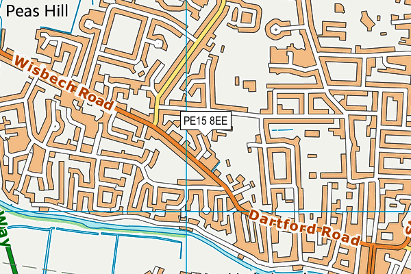 PE15 8EE map - OS VectorMap District (Ordnance Survey)