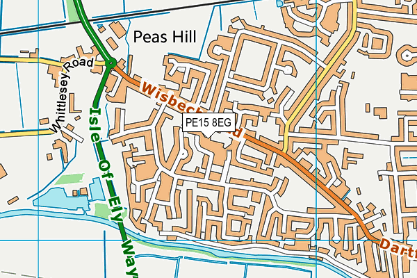 PE15 8EG map - OS VectorMap District (Ordnance Survey)