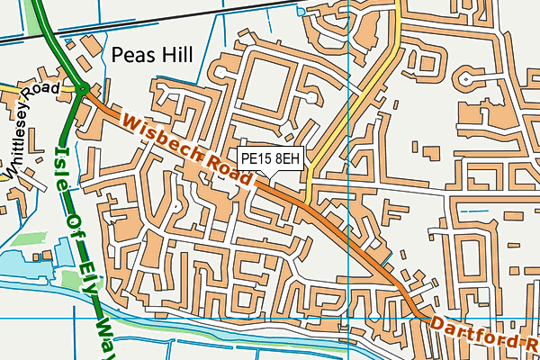 PE15 8EH map - OS VectorMap District (Ordnance Survey)