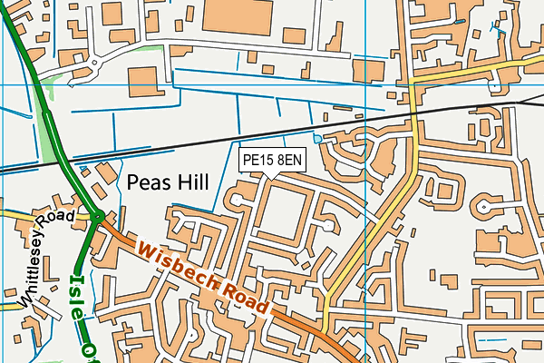 PE15 8EN map - OS VectorMap District (Ordnance Survey)