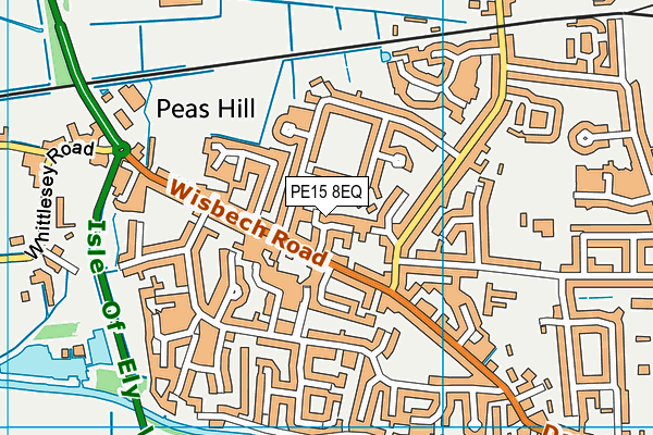 PE15 8EQ map - OS VectorMap District (Ordnance Survey)