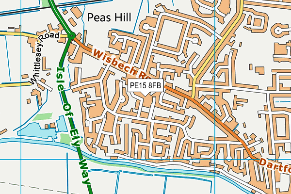 PE15 8FB map - OS VectorMap District (Ordnance Survey)
