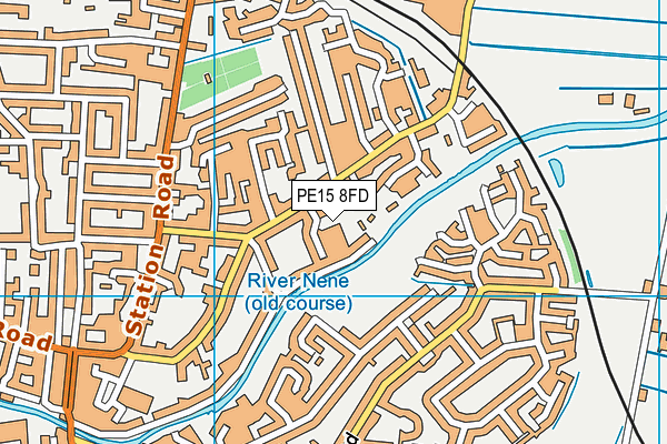 PE15 8FD map - OS VectorMap District (Ordnance Survey)