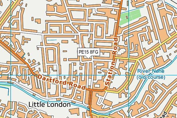 PE15 8FG map - OS VectorMap District (Ordnance Survey)