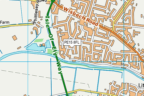 PE15 8FL map - OS VectorMap District (Ordnance Survey)