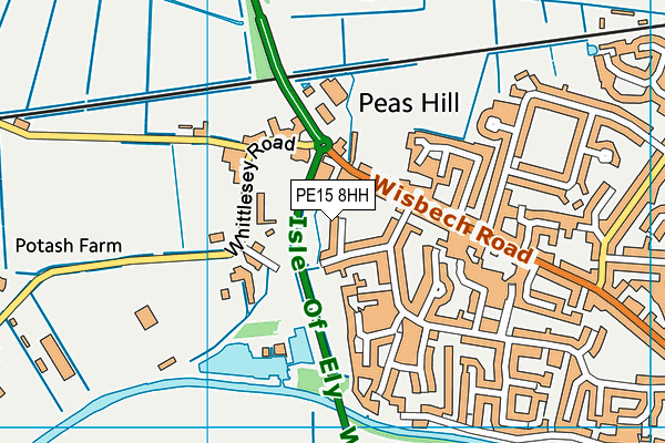 PE15 8HH map - OS VectorMap District (Ordnance Survey)