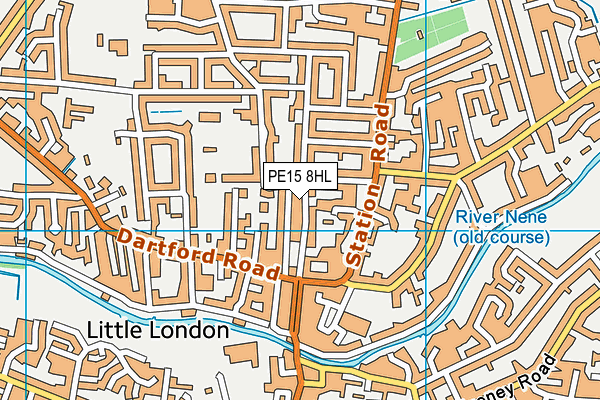PE15 8HL map - OS VectorMap District (Ordnance Survey)