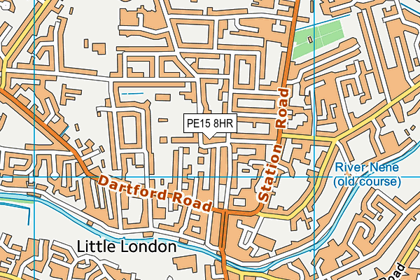 PE15 8HR map - OS VectorMap District (Ordnance Survey)