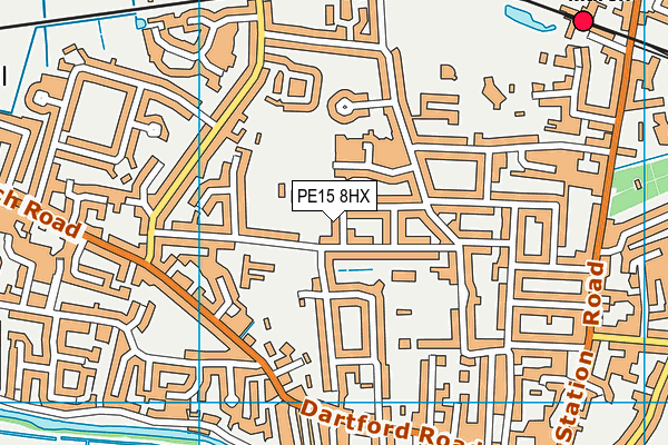 PE15 8HX map - OS VectorMap District (Ordnance Survey)