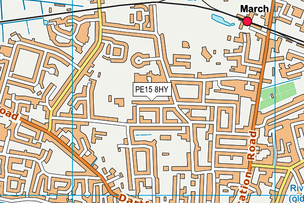 PE15 8HY map - OS VectorMap District (Ordnance Survey)