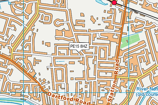 PE15 8HZ map - OS VectorMap District (Ordnance Survey)