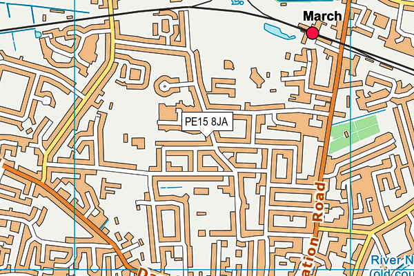 PE15 8JA map - OS VectorMap District (Ordnance Survey)